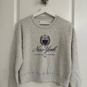 abercrombie kids Heather Gray New York Crewneck Sweatshirt